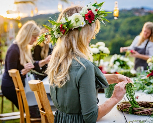 JGA, Workshops, Blumen Workshop, Junggesellinnenabschied