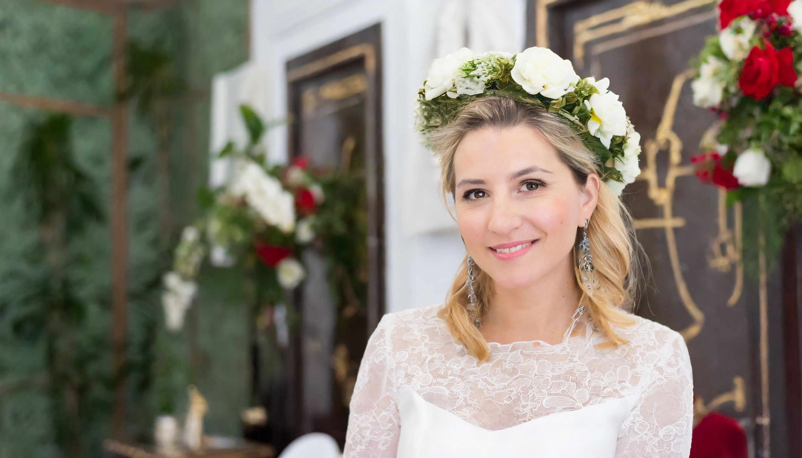 Braut-Haarblumen, Kopfkränze, Hochzeit Braut-Haarblumen, Kopfkränze, Hochzeit