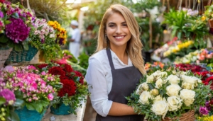 Kronberg Wochenmarkt Blumen Meister